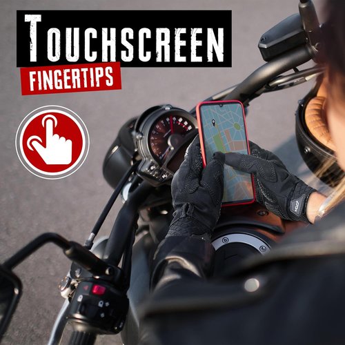 HANDLANDY Motorcycle Gloves - Breathable Touchscreen Tactical Riding Gloves for Men & Women | Perfect for Cycling & Climbing