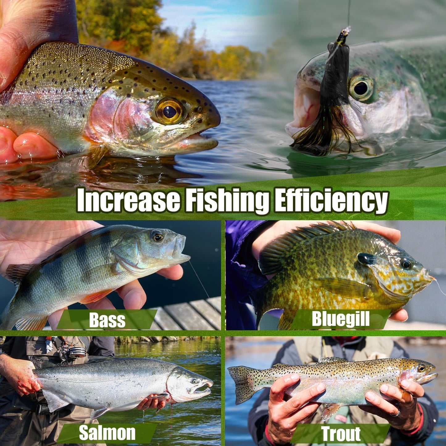 YDIUDL 3rd Gen Fly Fishing Flies Kit - 80 Hand-Tied Dry Flies for Trout, Bass & Salmon | Lifelike Freshwater Lures
