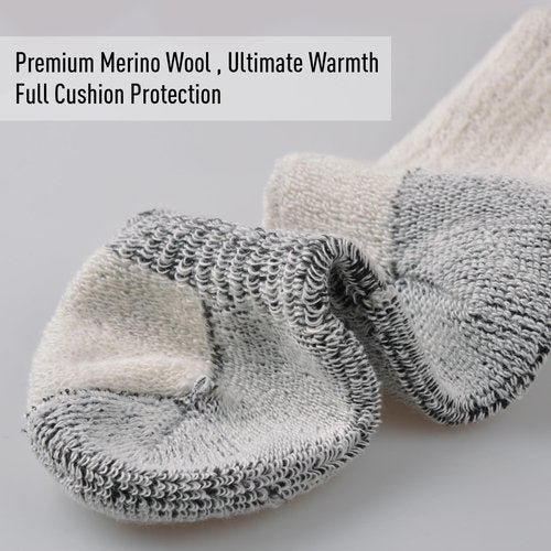 ECOEY Men's Merino Wool Athletic Socks, Outdoor Breathable Quarter Crew for Hiking, Running – 55% Merino Wool, Midweight, US Size 10-13