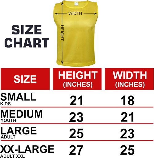 Athllete 12 Pcs Duramesh Pinnies - Numbered Scrimmage Vests for Kids & Adults | Soccer Jerseys