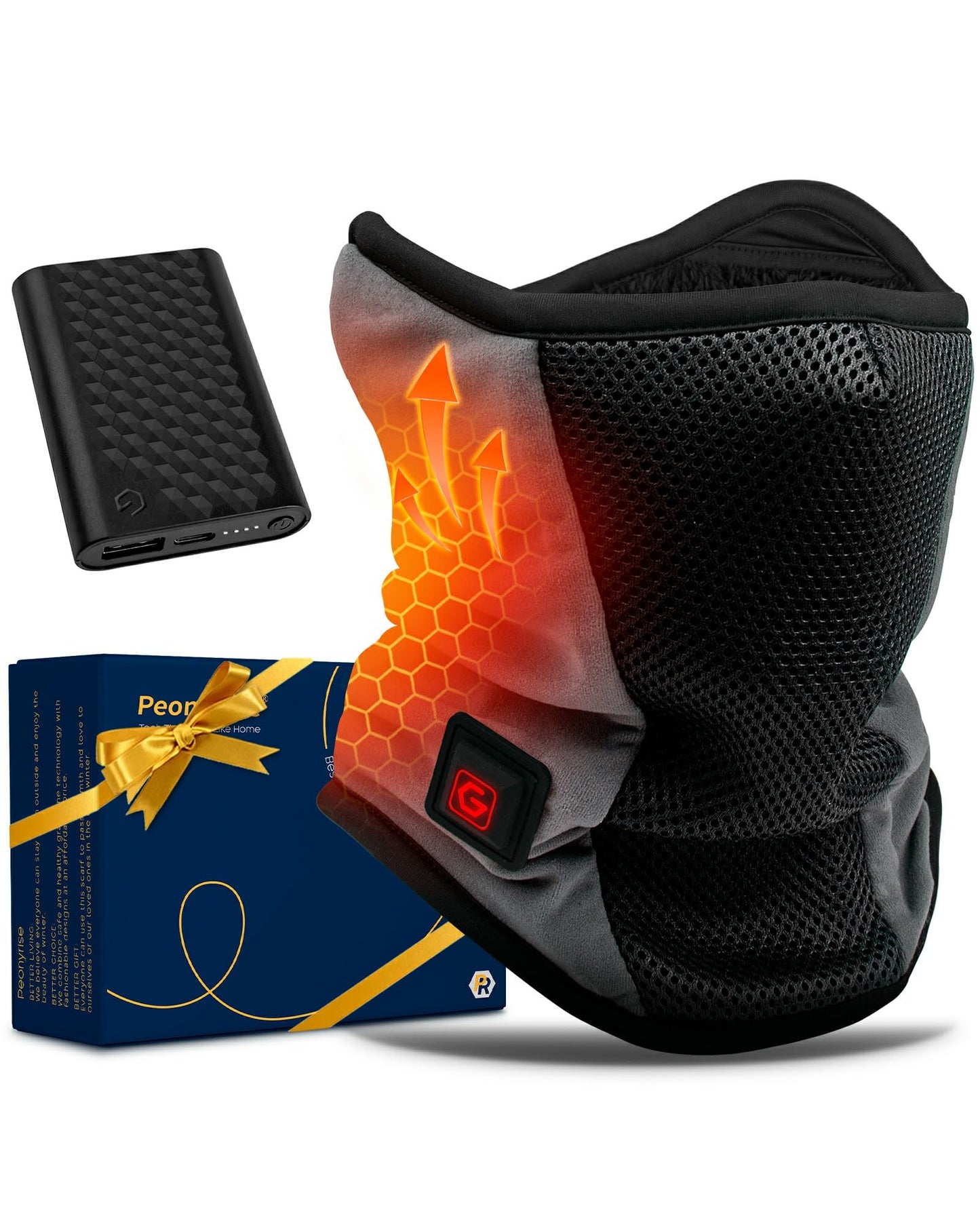 Men Women Heated Neck Gaiter Gear for Fishing Hunting Ice Pesca Motorcycle Snowboarding Motocross Motos Climbing Ski Hiking Biking Bicicletas Winter Outdoor Cold Weather Accesorios Camo Accessories
