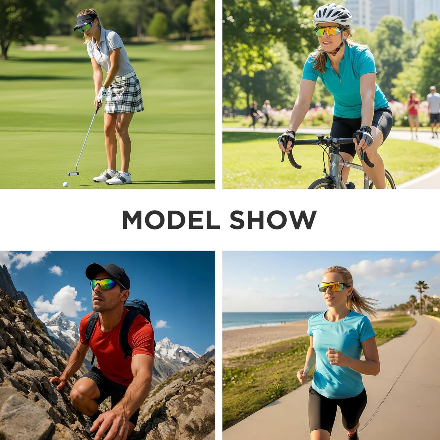 Skiennix Cycling Sunglasses - Wrap-Around Sports Eyewear for Men, Women & Youth | Perfect for Running, Climbing & More