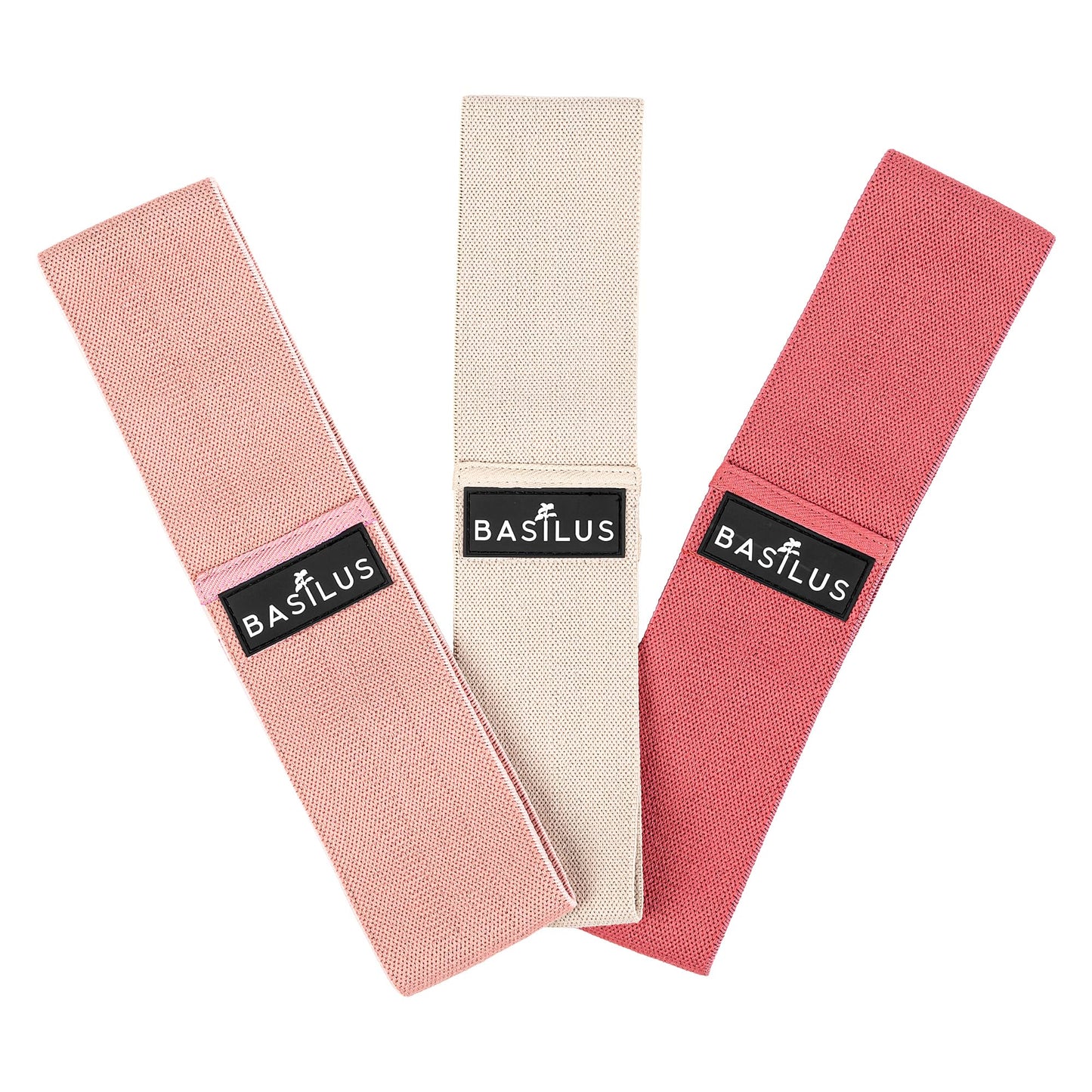 Resistance Bands for Women & Men, Exercise Bands for Lower Body Workouts, 3-Pack Fabric & Durable Elastic Bands for Strength Training, Fitness, Pilates & Yoga - Mesh Bag & Exercise Guide Included