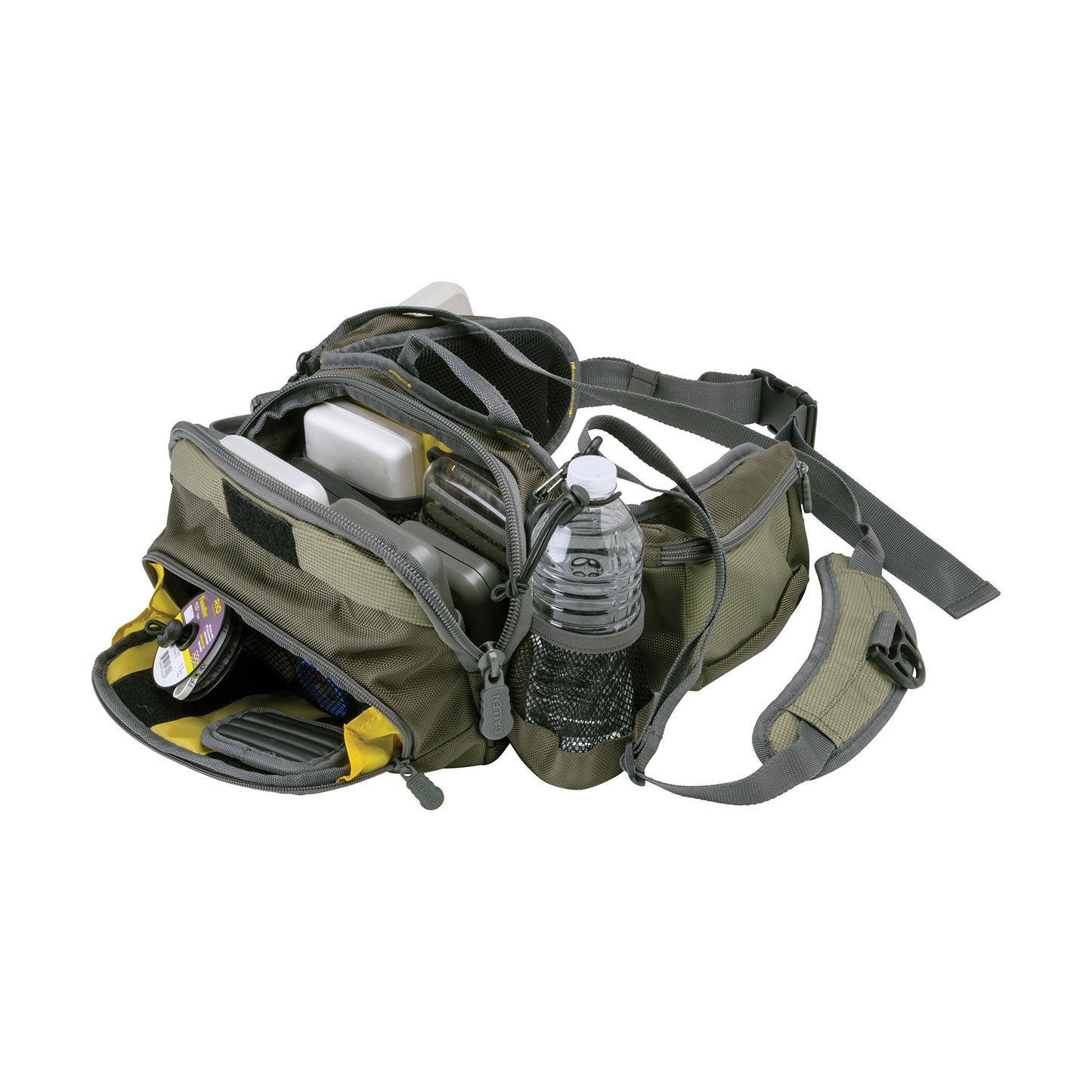Allen Company Eagle River Lumbar Fly Fishing Pack, Fits up to 6 Tackle/Fly Boxes, Green