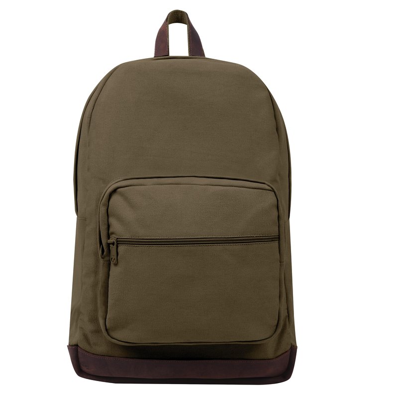 Rothco Vintage Canvas Teardrop Backpack - Classic Style with Leather Accents