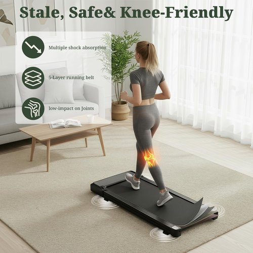 Walking Pad Treadmill, 3 in 1 Portable Under Desk Treadmills for Home Small Space, Quiet Compact Folding Treadmill with Remote Control, 320 LBS Capacity