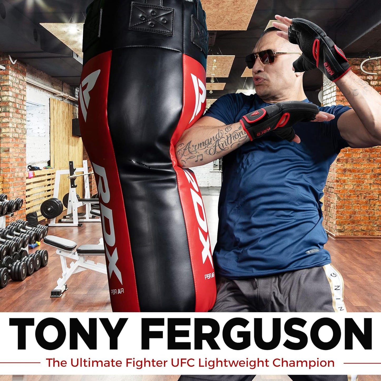 RDX MMA Gloves - Pre-Curved Mixed Martial Arts Mitts for Men & Women | Maya Hide Leather for Combat Sports Training