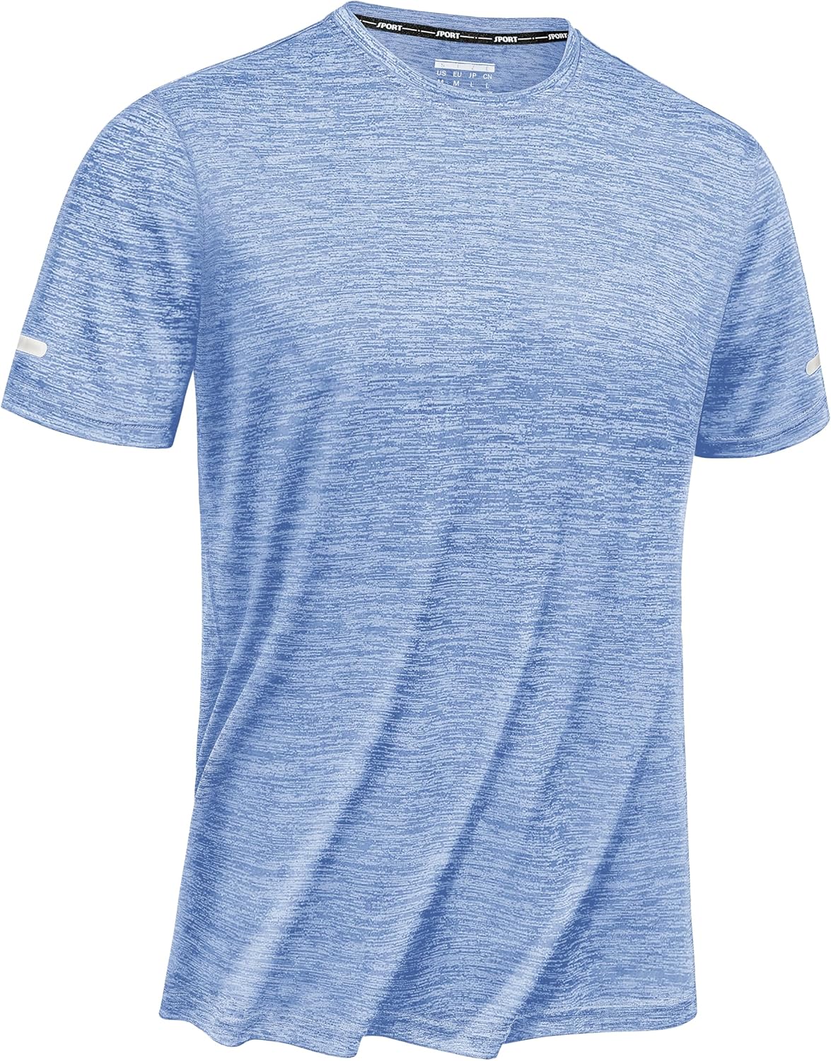 TACVASEN Men's Athletic Workout Shirts - Short Sleeve Dry Fit Crewneck T-Shirts for Running & Gym