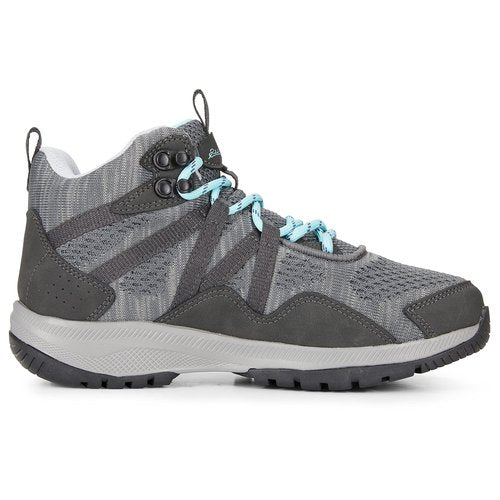 Eddie Bauer Womens Hiking Sneakers Klamath Mid Water Resistant Lightweight All Weather Outdoor, Dark Grey, 7.5 US