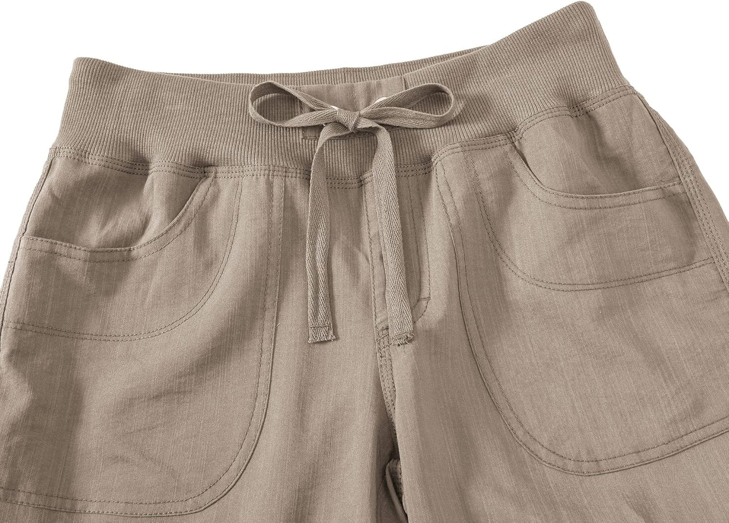 MoFiz Women's Cargo Capris - Lightweight Quick-Dry Hiking Pants with Pockets | Casual Outdoor Comfort