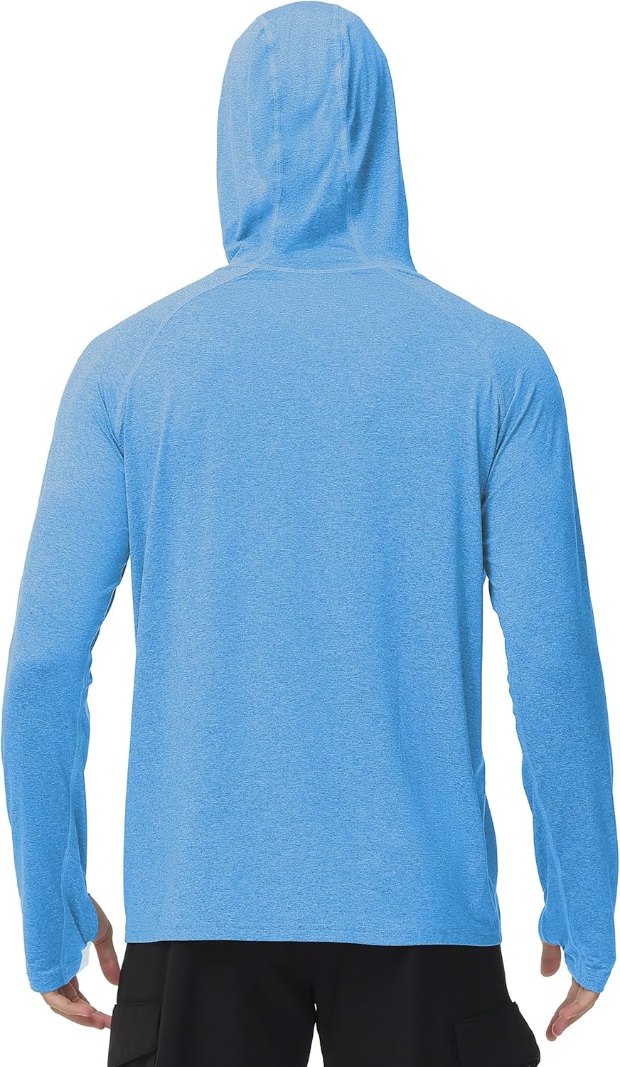 Roadbox Men's Fishing Shirt - UPF 50+ Long Sleeve UV Sun Hoodie for Hiking & Athletic Activities