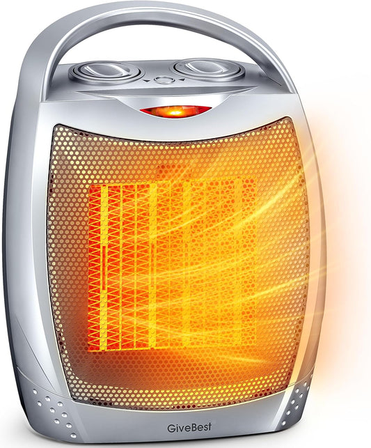 1500W Electric Space Heater with Remote - Portable PTC Ceramic Heater for Home & Office