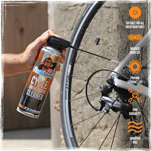 Tru-Tension | PrimeShine Cycle Drivetrain Cleaner | No Hassle Road, Mountain & E-Bikes Cleaner | Bicycle Tools & Accessories | 500ml