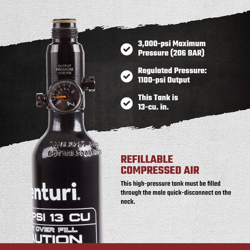 Air Venturi 13ci Tank & Valve Set - 3000 PSI High-Pressure Air System for Optimal Performance