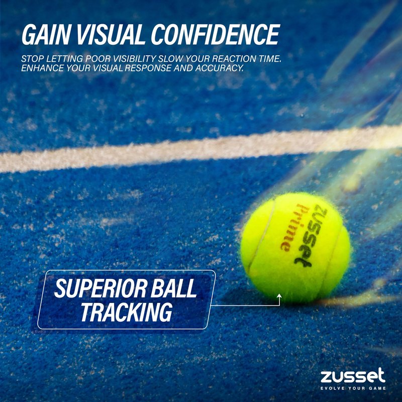 ZUSSET Padel Balls Prime 2025 (6 Pack) | High-Pressure High-Speed Response for Explosive Shots | Reinforced Felt for Extended Durability & Accuracy | Tournament-Ready Padel Ball for Pro Competitions