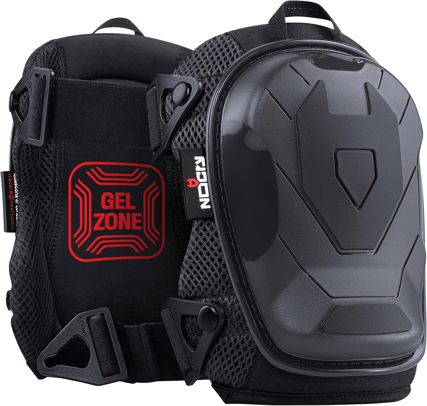 NoCry Professional Knee Pads - Heavy Duty Non-Slip Cap & Ankle Support | Thick Foam & Gel Cushioning
