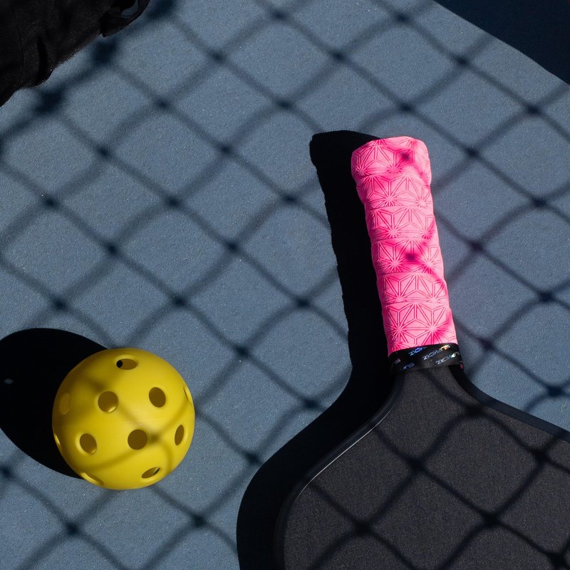 Supacaz SupaSuave Neon Pink Pickleball Overgrip - Tacky Pickleball Paddle Grip Tape Wrap - Pickle Ball Anti-Sweat Overwrap - 3pk