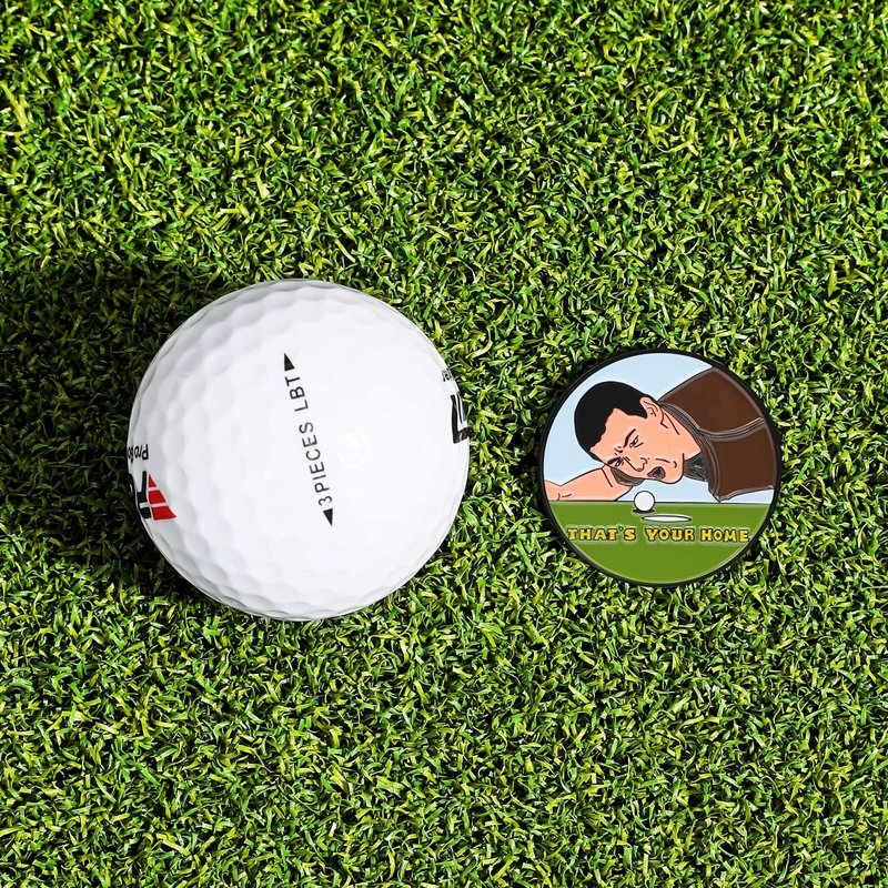 JIAOWEI Enamel Golf Ball Marker with Magnetic Hat Clip - Funny Golf Accessories - Great Gift for Golf Lovers - Go Your Home