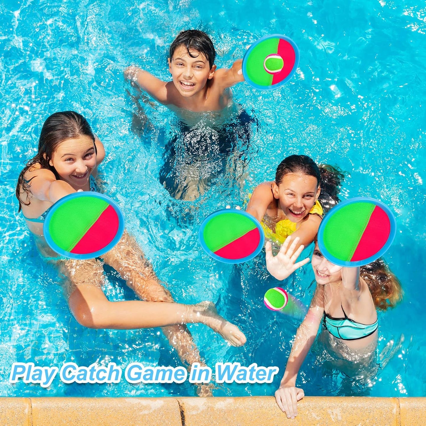 Ayeboovi Toss and Catch Ball Game - Fun Outdoor Toy for Kids Aged 3-10 | Perfect for Yard and Beach Games