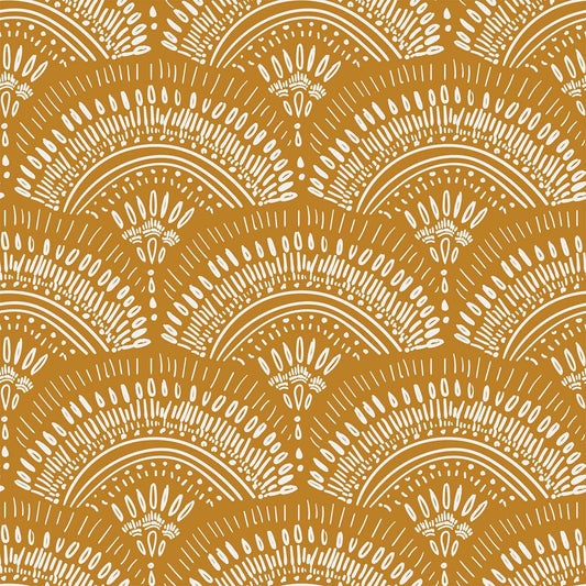 VEELIKE Mustard Yellow Geometric Peel and Stick Wallpaper Boho Geometric Wallpaper Removable 17.7''x118'' Renter Friendly Art Deco Wallpaper Peel and Stick for Bedroom Bathroom Accent Walls Cabinets