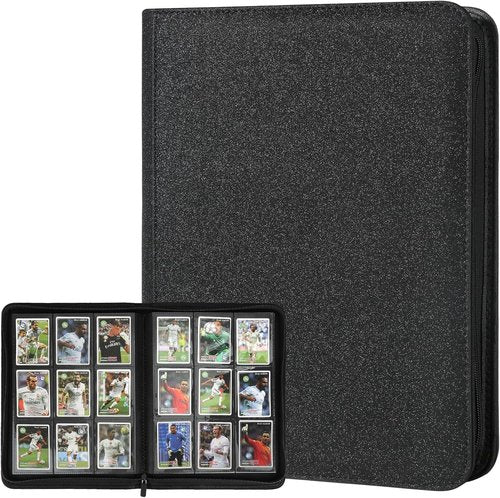 GERMUN Trading Card Binder - Premium 9 Pocket Album for 540 Cards | Double-Sided, Black Cover