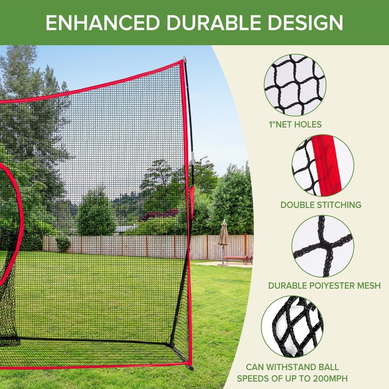 NEWBULIG Golf Net with Pocket, 10 x 7Ft Golf Practice Net for Backyard with Carry Bag, Indoor & Outdoor Dual-Use Training Aid for Golfers to Practice Driving, Hitting, Ideal Golfing Gifts for Beloved