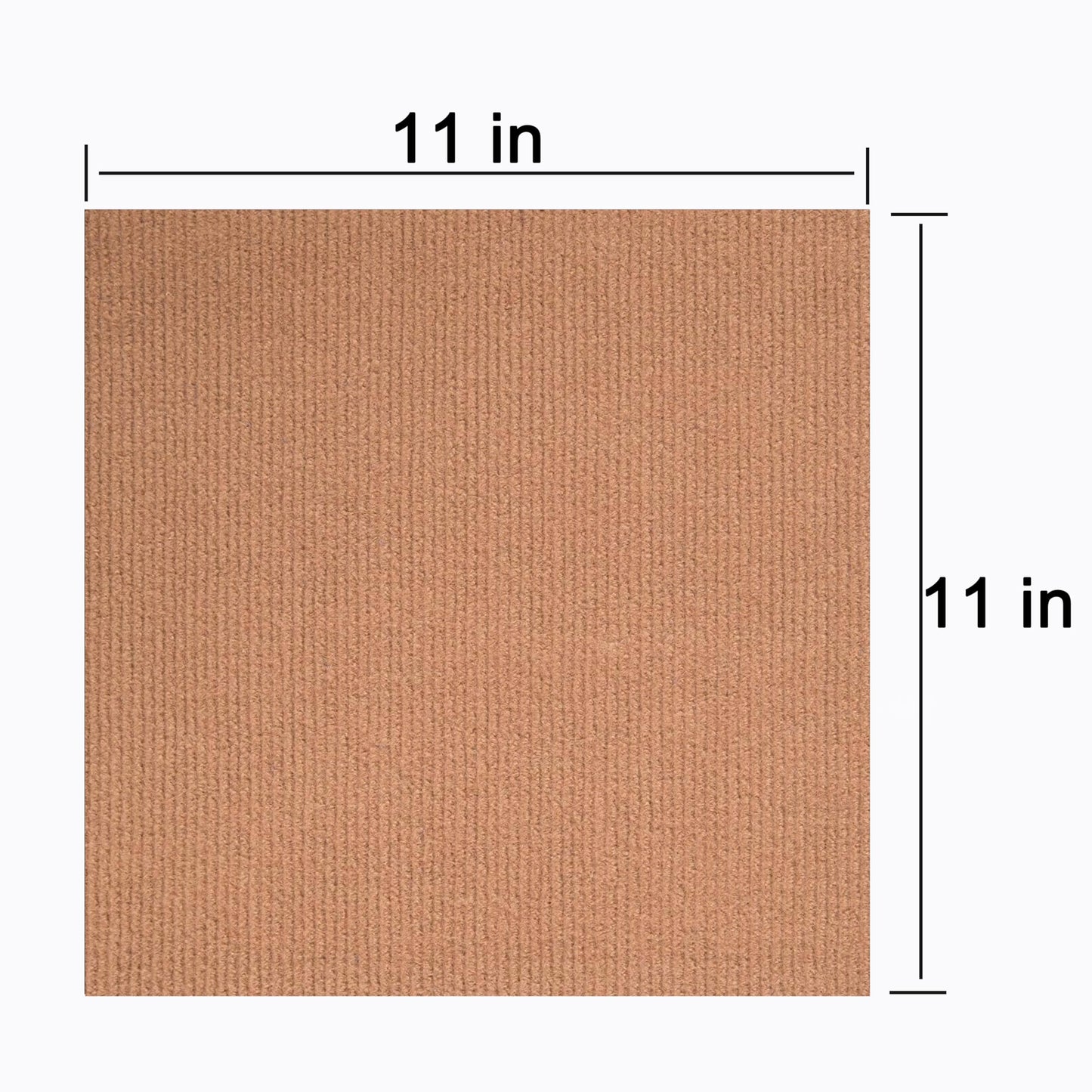 CISSLOR Self Adhesive Carpet Floor Peel Tile Square 10 Pcs 11" x 11" Peel and Stick Carpet Floor Tiles Home Furnishings Floor Easy Install DIY