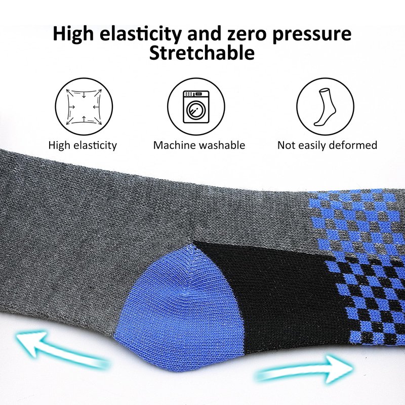 LAETBBE 12 Pairs Boys Socks Toddler Boys Crew Socks Kids Athletic Sock for Children's Sock 2-13 Years