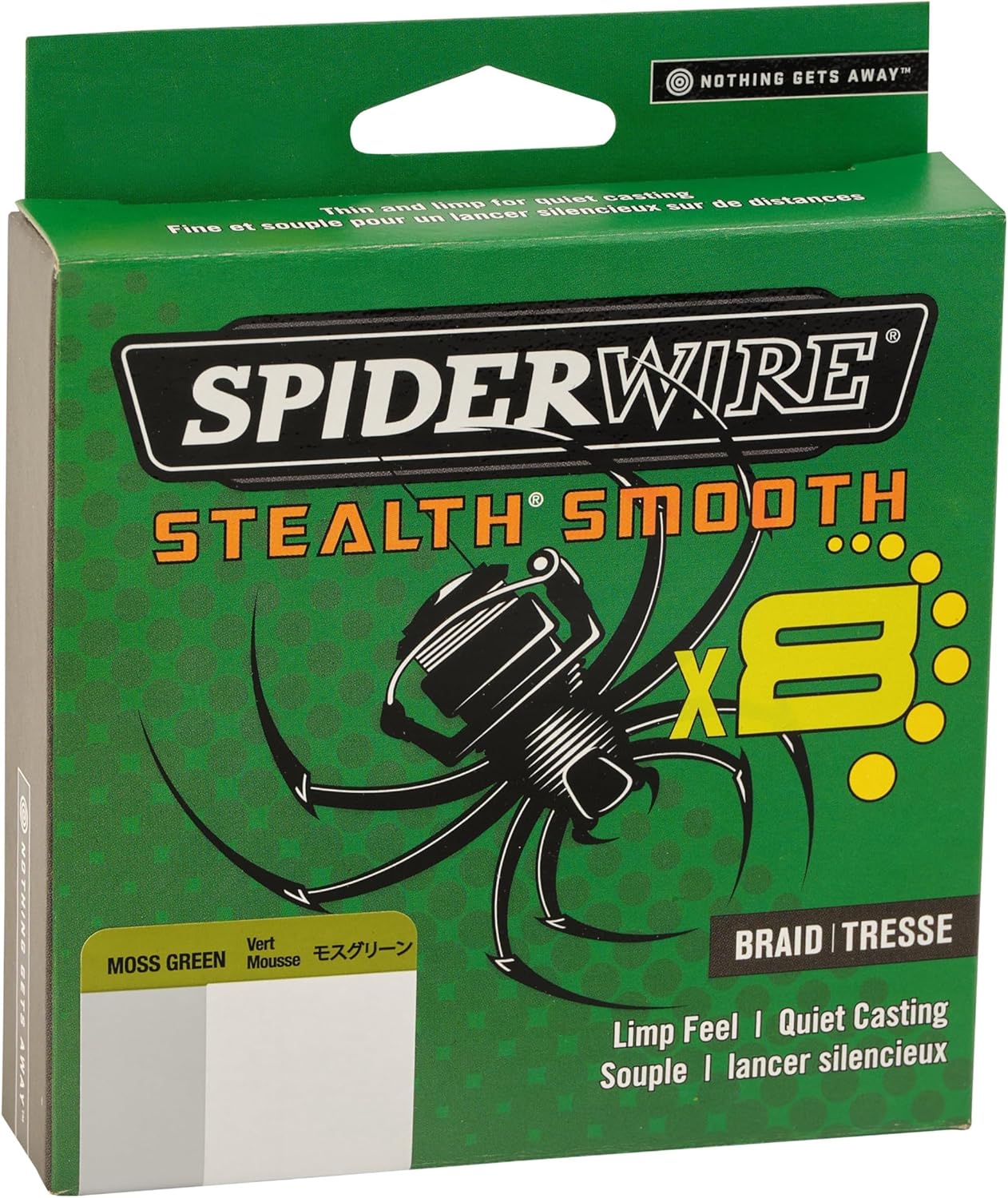 SpiderWire Stealth Braid Fishing Line - High Sensitivity & Strength | 150 Yards, Green