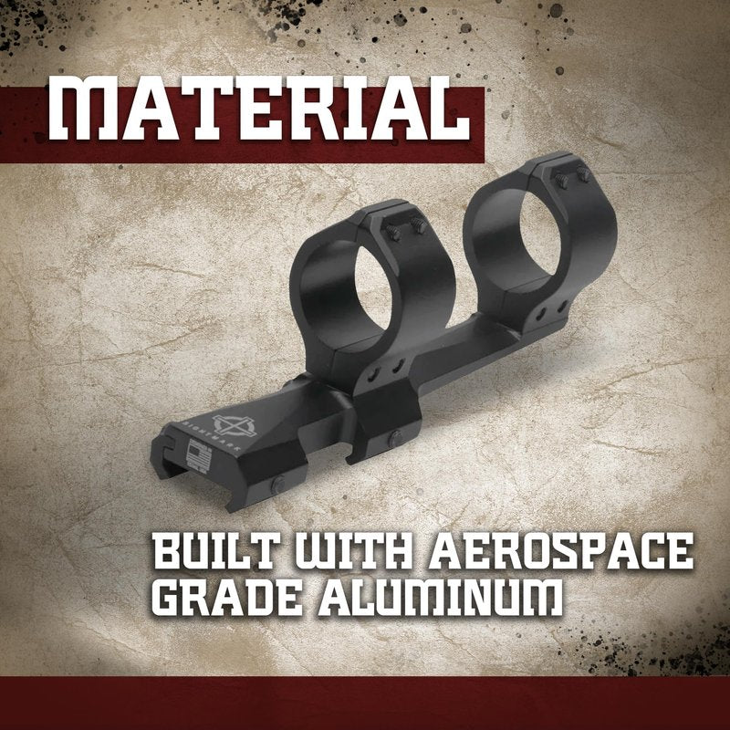 Sightmark Tactical 30mm Fixed Cant Mount, 20 MOA, 6061-T6 Aluminum, Pick Rail, Matte Black, 2-Inch Forward Offset (SM34019)