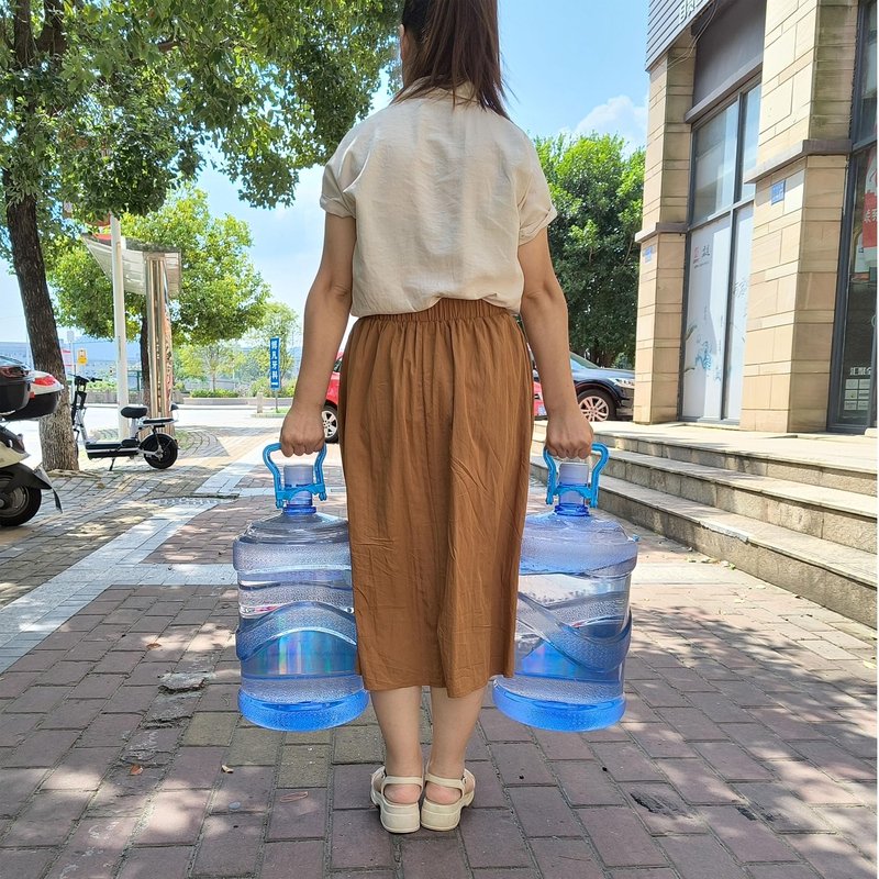 Storbuffs 2 Pack 5 Gallon Water Bottle Holder Purified Drinking Water Jug Caps Carrier Lift Labor Energy Saving Ergonomic Grip Handle Carrier Non-Slip Holder Lifter Heavy Duty Clip no jug