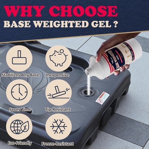AceGold Sand & Sand Bag Alternative Polymer - 25oz Base Weighted Gel for Anchoring Basketball Hoops & More
