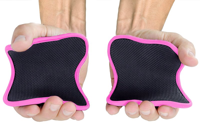 Advance Grip - Multi Purpose Fitness Lifting Double Sided Neoprene Grips Gloves 1 Pair Weight Lifting Training Glove Workout Gym Palm Exercise Gloves Men & Women Grip Pad (Pink)