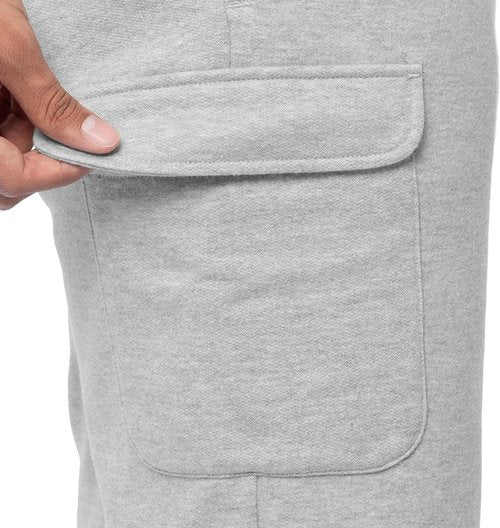 Fruit of the Loom Men's Cargo Shorts - Comfortable Fleece Fabric | Perfect for Summer Wear