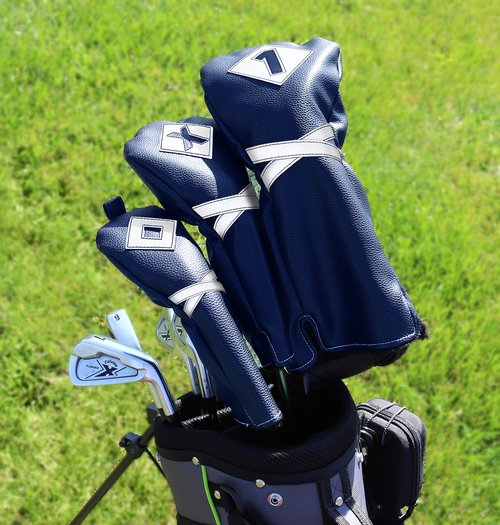 IZZO Golf Premium Fairway Headcover, Navy/White