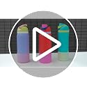 Silicone Water Bottle Boot for Owala 24oz - Glitter Purple