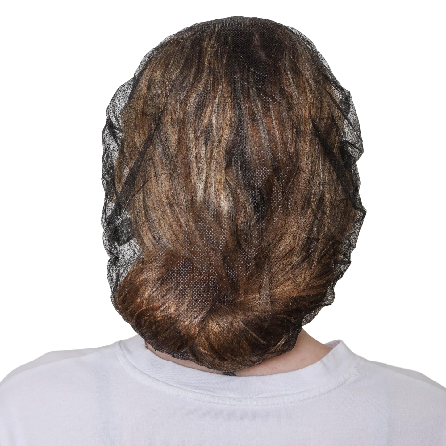 SAFEKO Unisex Polypropylene Bouffant Caps [100 | 1000 | White | Blue | 21" | 24" | 28"] (Black, 24 inches (100 Count))