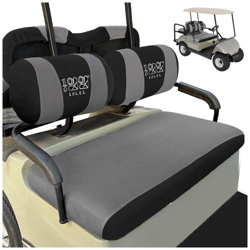 10L0L Golf Cart Seat Covers for Yamaha G22 G19 G16 G14 G11 G9 G8 G2, Club Car DS Pre-2000 OEM Ordinary Front Seats, Durable Breathable Bench Seat Covers Washable Polyester Mesh Cloth