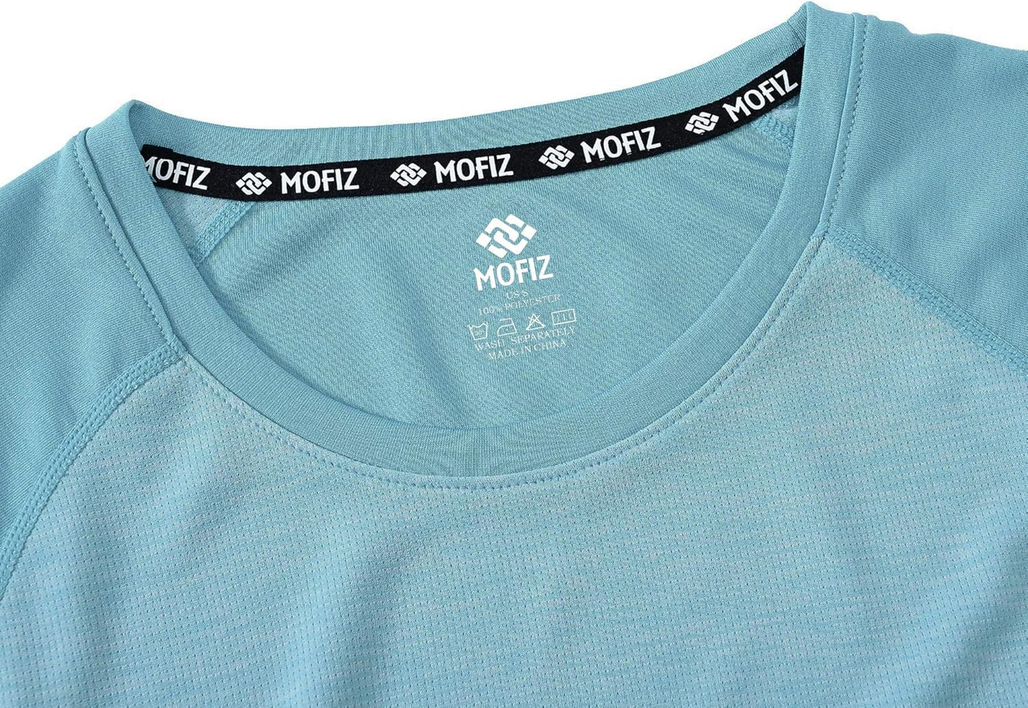 MoFiz Women's UPF 50+ Sun Protection Athletic T-Shirt - Quick Dry Short Sleeve Running Top