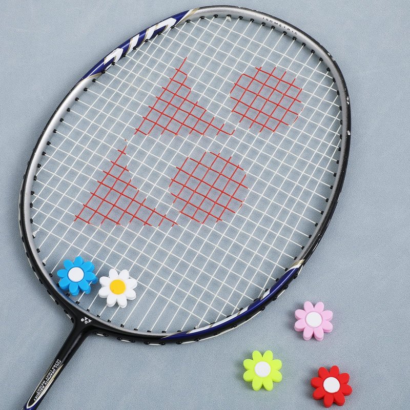 oruola 9pcs Tennis Dampener for Racket,Flower Tennis Racquet Dampeners,Flower Racket Dampeners,Silicone Antivibrador Raqueta de Tenis,Multicolor
