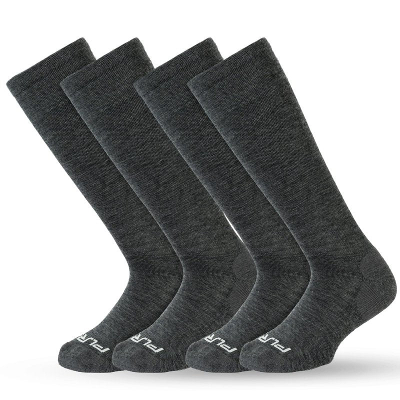 Pure Athlete Alpaca Compression Socks – 15-20mmHg Support for Running, Hiking, Travel & Recovery for Men & Women - USA Made