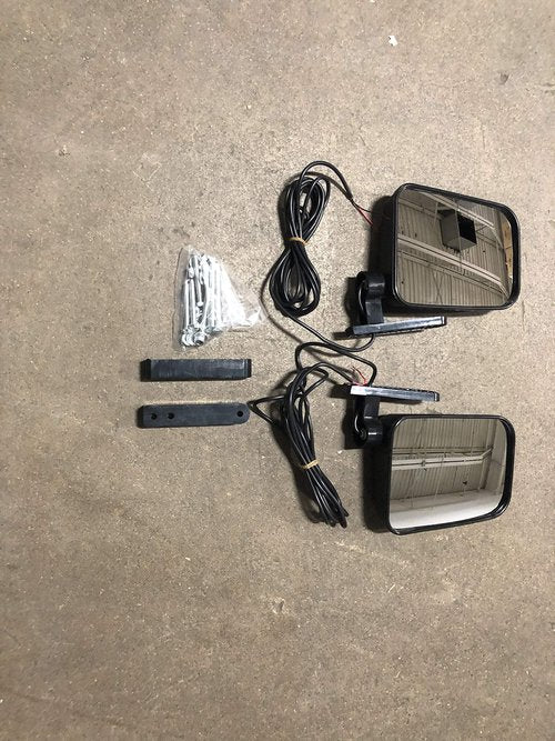 Maverick Advantage Universal Golf Cart LED Side View Mirrors w/Integrated Turn Signals