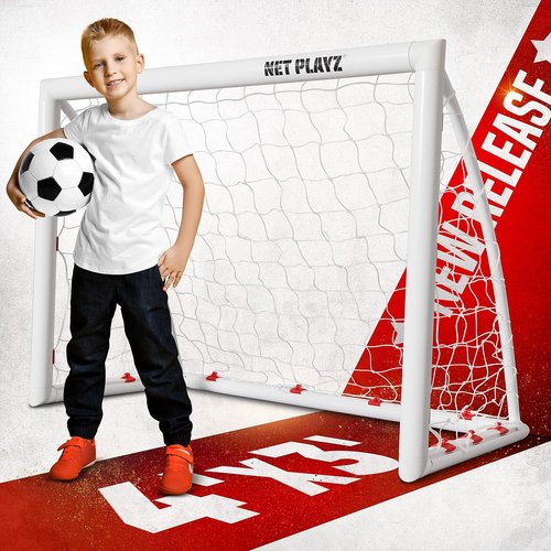 Backyard Soccer Goal - High-Strength Weatherproof Net for Quick Set-Up | Perfect for All Ages