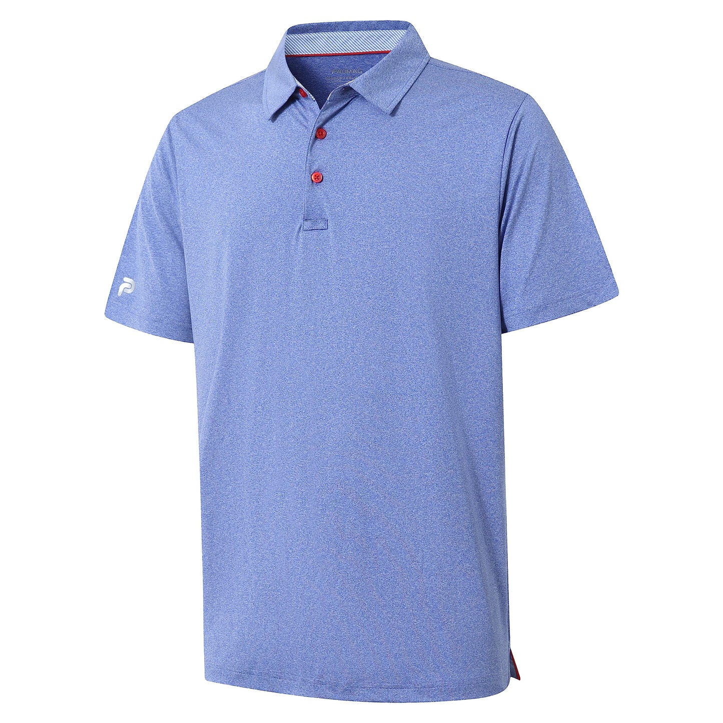 Golf Shirts for Men Dry Fit Performance Casual Collared Mens Golf Polo Shirts Moisture Wicking 4 Way Stretch Polo Shirts for Men Short Sleeve Polo Shirts, M Blue