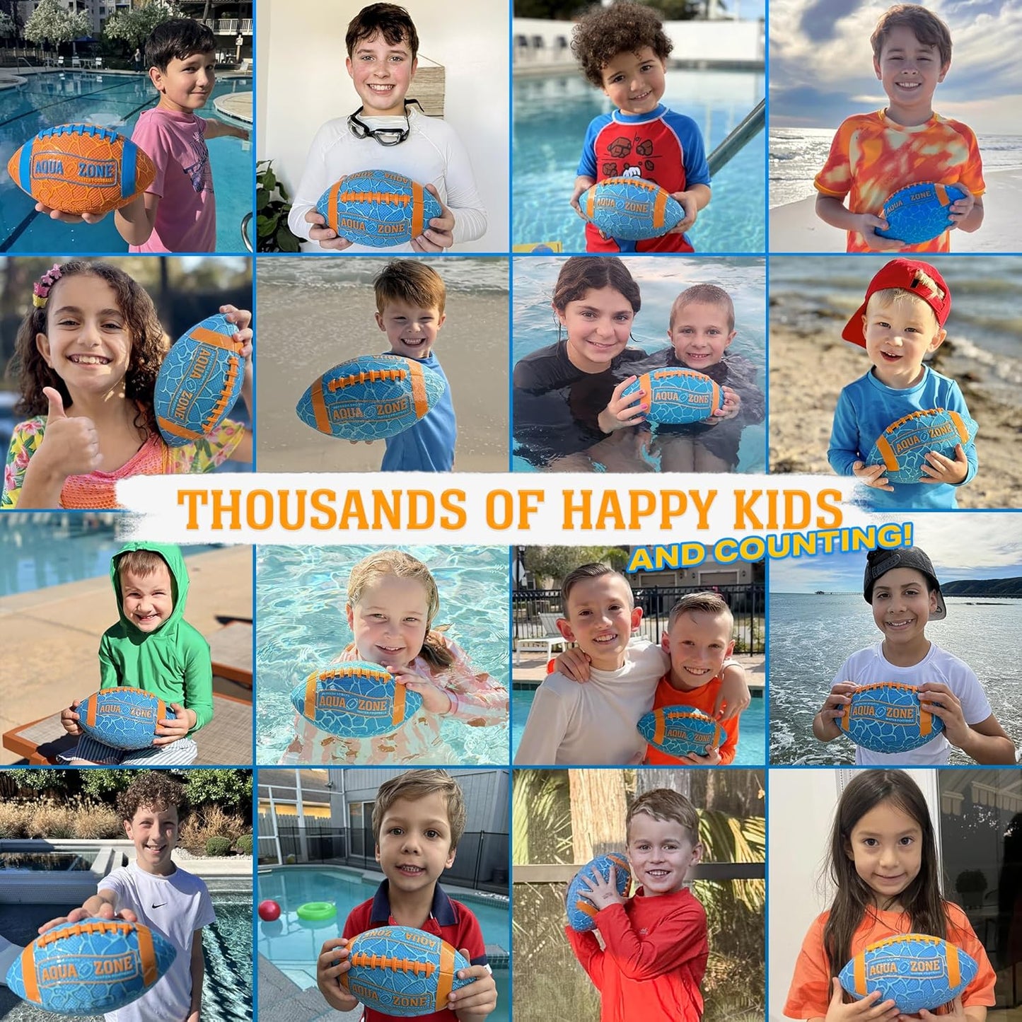 Water Football | Best Pool & Beach Toy for Kids - Easy Grip & Soft Catch Design - Fun Outdoor Game for Ages 5-12