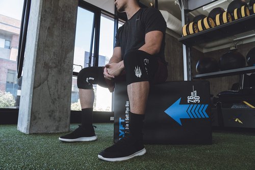 Bear KompleX Knee Sleeves for Men & Women - 5mm Compression & Heat Retention Neoprene Compression Knee Brace for Weightlifting, Squats & Powerlifting