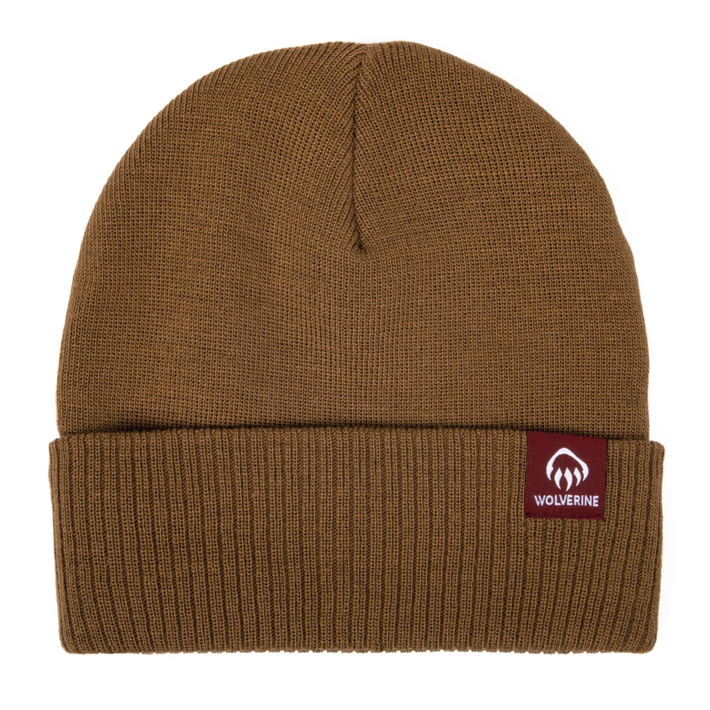 WOLVERINE Performance Work Beanie | Unisex | Durable | Rugged | Warm | Outdoor | Adventures | One Size, Cuffed Knit - Chestnut