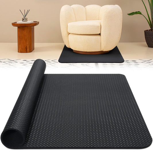 GSDOTZAP Recliner Pads for Hardwood Floors, 30" x 30" Square Non Slip Recliner Floor Protectors to Prevent from Sliding, Anti Slip Furniture Mat Gripper for Under Recliner Sofa Couches Chairs Carpet