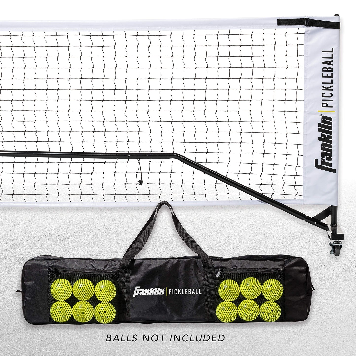 Franklin Sports Pickleball Net - Official Size with Wheels -Superior Portability