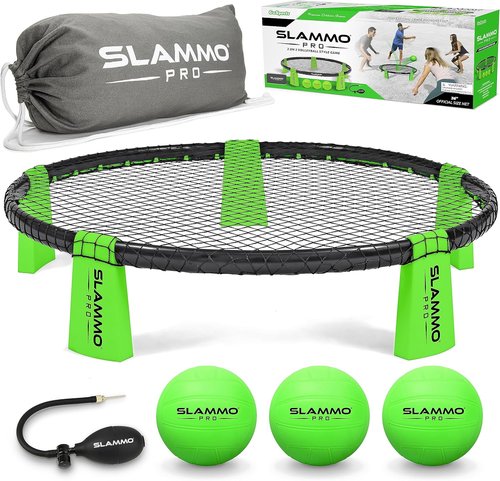 GoSports SLAMMO PRO Game Set - Enhanced PRO Set with 3 Balls, Pump & Carrying Case for Ultimate Fun